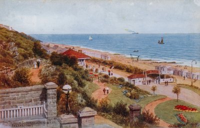 Giardini del padiglione termale e spiaggia, Felixstowe da Alfred Robert Quinton